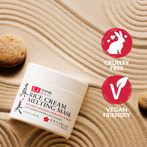 Japanese Rice Mask for Face - Organic Face Mask Skincare - Japanese Skin Care Products for Anti Aging Anti Wrinkle J Beauty Glow 1oz