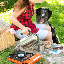 Load image into Gallery viewer, Mixpresso Stainless Steel Stovetop Coffee Percolator, 52 oz Classic Percolator Coffee Pot, Excellent As Camping Pot, 12 Cup Stainless Steel Camping Coffee Makers, Cool-Touch Handle.