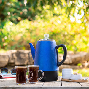 Mixpresso Small Percolator Coffee Pot Electric 4 Cup, Stainless Steel Coffee Maker, Coffee Percolator Electric With Keep Warm Function, 4 Cups Stainless Steel Perculator With Basket