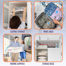 Load image into Gallery viewer, Vacuum Seal Bags for Clothing Travel, 10 Jumbo - Space Saver Vacuum Storage Bags, Blanket &amp; Clothes Storage Bags Vacuum Sealed – Hand Pump Included, Bolsas Para Guardar Ropa Al Vacío