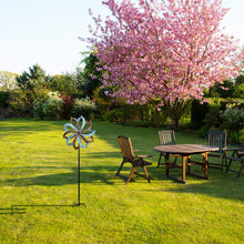 Load image into Gallery viewer, WONDER GARDEN Wind Spinners Outdoor - 2 Pack Small Metal Flamingo Wind Spinner Windmill, Wind Sculpture for Yard Patio Lawn Decor
