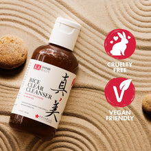 Load image into Gallery viewer, Japanese Face Wash Skincare Products - Japanese Rice Water Green Tea Cleanser - 99% Naturally Derived Japanese Beauty 4oz