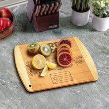 Load image into Gallery viewer, Texas State Gift Cutting Board, 11&quot; x 8.5&quot; - Decoration &amp; Small Charcuterie Serving Board for Snacks - Perfect Home &amp; Kitchen Gift Featuring Texas State Map - Bamboo Wood Serving Board