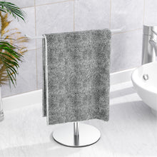 Load image into Gallery viewer, Towel Rack T-Shape Hand Holder for Bathroom,Headband and Lightweight Bathroom Racks,Kitchen Black Holder,Stainless Steel Waterproof Counter Organizer