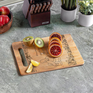 Housewarming Gifts for New Home - Bamboo Cutting Board with Engraved Message - New Home Essentials for Homeowners, Couples, Friends, or Family - Decorative Kitchen Gift Board, 12" x 8"