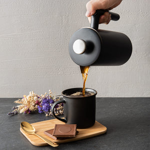 Mixpresso Stainless Steel French Press Coffee Maker 27 Oz 800 ml, Double Wall Insulated French Press Stainless Steel & Tea Brewer Easy Clean & Easy Press Strong Quality Metal Coffee Press.