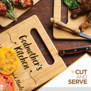 Housewarming Gifts for New Home - Bamboo Cutting Board with Engraved Message - New Home Essentials for Homeowners, Couples, Friends, or Family - Decorative Kitchen Gift Board, 12" x 8"