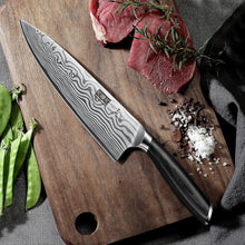 Load image into Gallery viewer, 8 Inch Chef Knife, Ultra Sharp High Carbon Powder Steel Kitchen Knife, Professional Japanese Chef&#39;s Knife with Ergonomic Pakkawood Handle