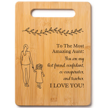 Load image into Gallery viewer, Housewarming Gifts for New Home - Bamboo Cutting Board with Engraved Message - New Home Essentials for Homeowners, Couples, Friends, or Family - Decorative Kitchen Gift Board, 12&quot; x 8&quot;