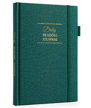Load image into Gallery viewer, Comkiso Reading Journal for Book Lovers - 75 Book Journal Reading Log for Book Tracking, A5 Linen Book Review Journal with TBR Tracker List, Ratings, Challenges, Prompts, and Index - Peony