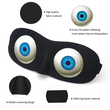 Load image into Gallery viewer, Eye Sleep Mask Funny Blindfold for Women Men Kid, Upgraded 3D Contoure