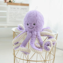 Load image into Gallery viewer, Colorful Octopus Plush Toy - Soft Stuffed Animal in Blue/Pink/White/Pu
