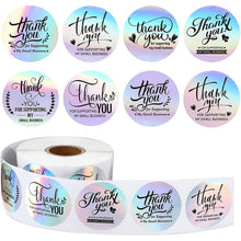 Load image into Gallery viewer, CCOCC 2026 New Thank You Stickers Rainbow Effect Thank You Stickers Sm