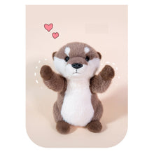 Load image into Gallery viewer, Cute Brown Pray Otter Stuffed Animals Soft Fluffy Otter Plush Toys Stu