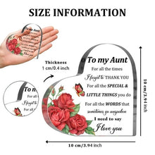 Load image into Gallery viewer, Acrylic Heart Plaque Decorative Sign 4X4 Inch Heart Shaped Acrylic Blo