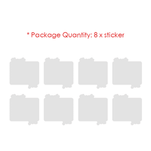 Load image into Gallery viewer, geometry line triangular Thank You Stickers Quote Grateful