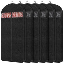 Load image into Gallery viewer, 4 Pack 61&#39;&#39; Garment Bags for Hanging Clothes Storage, Travel, Clear Dress Bags for Gowns Long, Suit Bags for Closet Storage, Grey