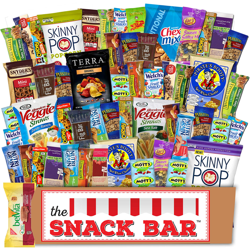 Healthy snack Care Package (30 count) A Gift crave Snack Box with a Variety of Healthy Snack Choices – Great for Office, College Military, Work, Students etc.