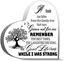 Load image into Gallery viewer, Acrylic Heart Plaque Decorative Sign 4X4 Inch Heart Shaped Acrylic Blo