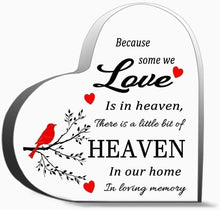 Load image into Gallery viewer, Acrylic Heart Plaque Decorative Sign 4X4 Inch Heart Shaped Acrylic Blo