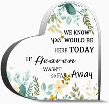Load image into Gallery viewer, Acrylic Heart Plaque Decorative Sign 4X4 Inch Heart Shaped Acrylic Blo