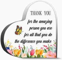 Load image into Gallery viewer, Acrylic Heart Plaque Decorative Sign 4X4 Inch Heart Shaped Acrylic Blo
