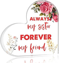 Load image into Gallery viewer, Acrylic Heart Plaque Decorative Sign 4X4 Inch Heart Shaped Acrylic Blo