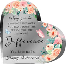 Load image into Gallery viewer, Acrylic Heart Plaque Decorative Sign 4X4 Inch Heart Shaped Acrylic Blo