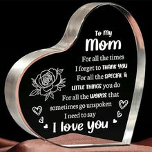Load image into Gallery viewer, Acrylic Heart Plaque Decorative Sign 4X4 Inch Heart Shaped Acrylic Blo