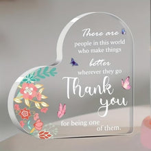 Load image into Gallery viewer, Acrylic Heart Plaque Decorative Sign 4X4 Inch Heart Shaped Acrylic Blo