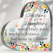 Load image into Gallery viewer, Acrylic Heart Plaque Decorative Sign 4X4 Inch Heart Shaped Acrylic Blo