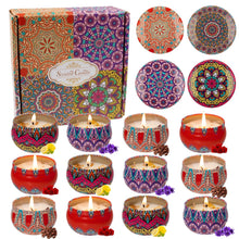 Load image into Gallery viewer, BYXAS 4 Pack Candles for Home Scented Aromatherapy Candles Gifts Set f