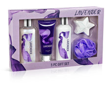 Load image into Gallery viewer, Lavender Bath and Body Gift Set for Women – 5pc Relaxing Aromatherap
