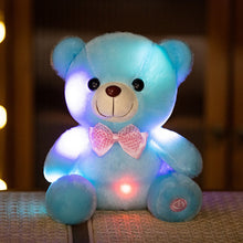 Load image into Gallery viewer, Color Changing Glow Bear Plush Toy with Light - Blue LED Night Light S