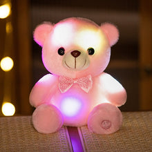 Load image into Gallery viewer, Color Changing Glow Bear Plush Toy with Light - Blue LED Night Light S