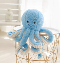 Load image into Gallery viewer, Colorful Octopus Plush Toy - Soft Stuffed Animal in Blue/Pink/White/Pu