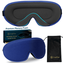 Load image into Gallery viewer, ComfiTime 3D Sleep Mask - 100% Blackout Eye Mask for Sleeping, Eye Cov