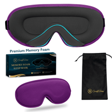 Load image into Gallery viewer, ComfiTime 3D Sleep Mask - 100% Blackout Eye Mask for Sleeping, Eye Cov