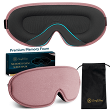 Load image into Gallery viewer, ComfiTime 3D Sleep Mask - 100% Blackout Eye Mask for Sleeping, Eye Cov