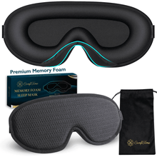 Load image into Gallery viewer, ComfiTime 3D Sleep Mask - 100% Blackout Eye Mask for Sleeping, Eye Cov