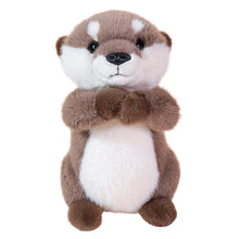 Load image into Gallery viewer, Cute Brown Pray Otter Stuffed Animals Soft Fluffy Otter Plush Toys Stu