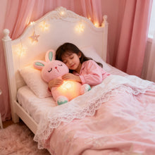 Load image into Gallery viewer, Easter Pink Bunny Interactive Plush Toy with Breathing Motion &amp; Glowin