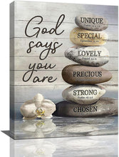 Load image into Gallery viewer, Farmhouse Bathroom Decor Wall Art Zen Stone Bathroom Pictures for Wall