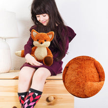Load image into Gallery viewer, Fluffy Stuffed Toys, Plush Stuffed Animals, Rose, Brown Paw Pads, Sitt