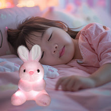 Load image into Gallery viewer, Glow Bunny Plush Toy Night Light Stuffed Animal with Adjustable Bright
