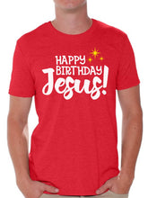 Load image into Gallery viewer, Happy Birthday Jesus Men Shirt Christian Shirt for Men Merry Xmas Men'