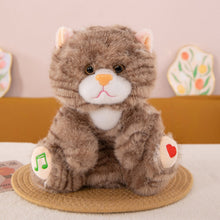 Load image into Gallery viewer, Interactive Cat Plush Breathing Light Sleep Companion Soft Cuddly Mult