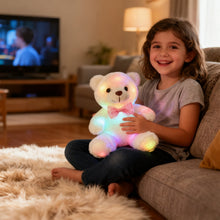 Load image into Gallery viewer, LED Light Up Stuffed Bear Sleep Toy,Plush Soft Night Light,Soft&amp;Huggab