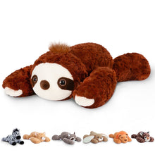 Load image into Gallery viewer, Niuniu Daddy Stuffed Animal Plush Toy, Weighted Sloth, 3.3lb, Soft Fau