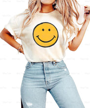 Load image into Gallery viewer, Positive Vibes Cartoon Friendly Smiley Face Bright Graphic Comfort Col